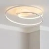 Dunelm Menton Integrated LED Swirl White Semi-Flush Ceiling Fitting -Dunelm Lights Sales 30781658