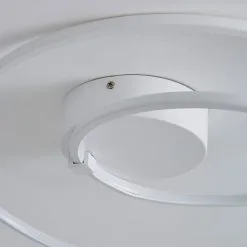 Dunelm Menton Integrated LED Swirl White Semi-Flush Ceiling Fitting -Dunelm Lights Sales 30781658 alt03
