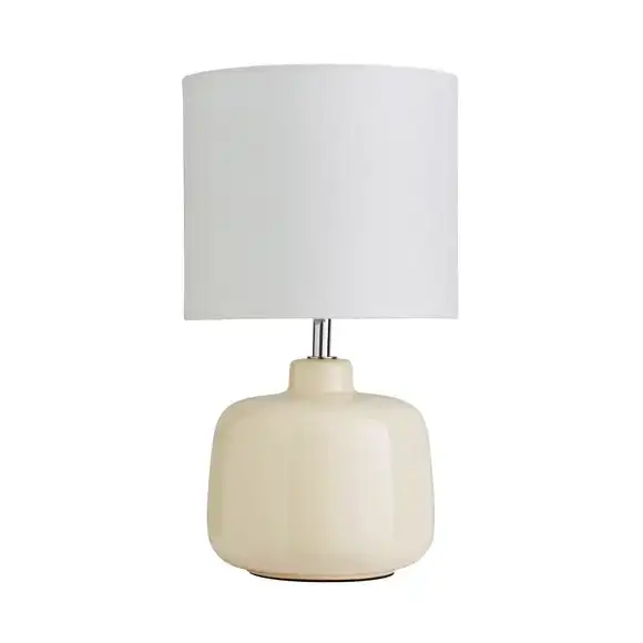 Dunelm Oslo Cream Ceramic Table Lamp 4 Dunelm Oslo Cream Ceramic Table Lamp - Image 4