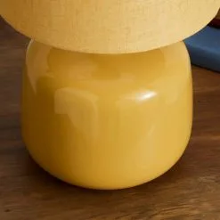 Dunelm Oslo Ochre Ceramic Table Lamp -Dunelm Lights Sales 30783574 alt02