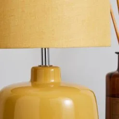 Dunelm Oslo Ochre Ceramic Table Lamp -Dunelm Lights Sales 30783574 alt03