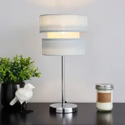 Dunelm Frea Duck Egg Table Lamp
