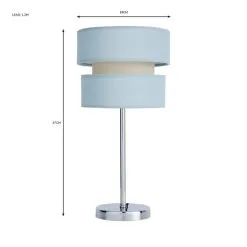 Dunelm Frea Duck Egg Table Lamp -Dunelm Lights Sales 30784189 alt05