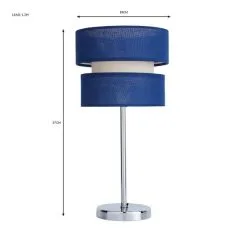Dunelm Frea Navy Table Lamp -Dunelm Lights Sales 30786019 alt05