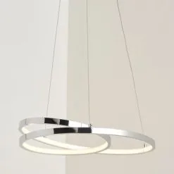 Dunelm Riviera Dimmable LED Chrome Ceiling Fitting