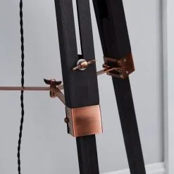 Dunelm Trio Tripod Black And Copper Floor Lamp -Dunelm Lights Sales 30787667 alt02