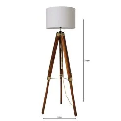 Dunelm Trio Tripod Natural Floor Lamp -Dunelm Lights Sales 30787669 alt04