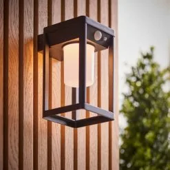 Vogue Lighting Vogue Clayton Outdoor Solar PIR Wall Light -Dunelm Lights Sales 30789774 alt02