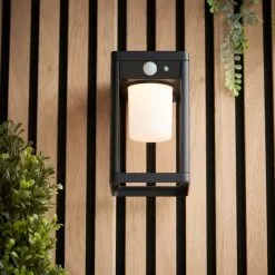 Vogue Lighting Vogue Clayton Outdoor Solar PIR Wall Light -Dunelm Lights Sales 30789774 alt03