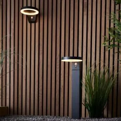 Vogue Lighting Vogue Idris Outdoor Solar PIR Floor Light -Dunelm Lights Sales 30789780 alt05
