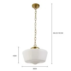 Dunelm Mondez Bathroom 1 Light Pendant Ceiling Fitting -Dunelm Lights Sales 30789832 alt05