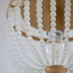 Dunelm Alora Bathroom Beaded Flush Chandelier -Dunelm Lights Sales 30789836 alt03