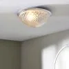 Dunelm Tropic Faceted Dome Flush Bathroom Ceiling Fitting -Dunelm Lights Sales 30789842