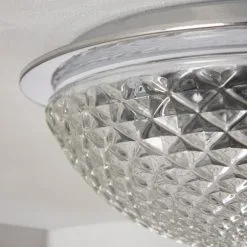 Dunelm Tropic Faceted Dome Flush Bathroom Ceiling Fitting -Dunelm Lights Sales 30789842 alt03