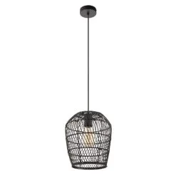 Dunelm Kirra Bathroom 1 Light Pendant Faux Rattan Ceiling Fitting -Dunelm Lights Sales 30789856 alt05