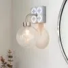 Dunelm Geometric Tile Bathroom Wall Light