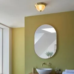 Dunelm Gleeson Prismatic Bathroom 1 Light Flush Ceiling Fitting -Dunelm Lights Sales 30789883 alt04