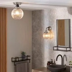 Dunelm Broden Ribbed Chrome Wall Light -Dunelm Lights Sales 30789885 alt04