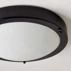 Dunelm Pluto Black Bathroom 1 Light Flush Ceiling Fitting 9 Dunelm Pluto Black Bathroom 1 Light Flush Ceiling Fitting -Dunelm Lights Sales 30789911 alt03