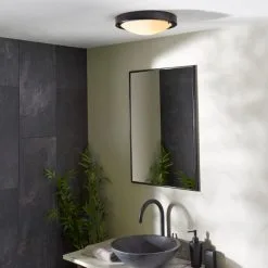 Dunelm Pluto Black Bathroom 1 Light Flush Ceiling Fitting 10 Dunelm Pluto Black Bathroom 1 Light Flush Ceiling Fitting -Dunelm Lights Sales 30789911 alt04
