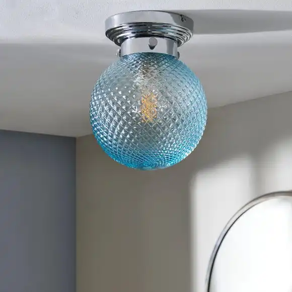 Dunelm Tropic Bathoom Faceted Sphere 1 Light Flush Ceiling Fitting 2 Dunelm Tropic Bathoom Faceted Sphere 1 Light Flush Ceiling Fitting - Image 2