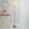 Dunelm Marble Glass Satin Nickel Floor Lamp -Dunelm Lights Sales 30792348