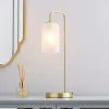Dunelm Palazzo Frosted Glass Table Lamp Gold -Dunelm Lights Sales 30792354