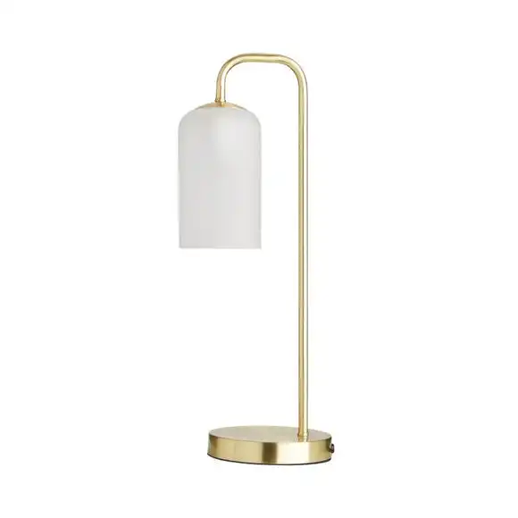 Dunelm Palazzo Frosted Glass Table Lamp Gold 5 Dunelm Palazzo Frosted Glass Table Lamp Gold - Image 5