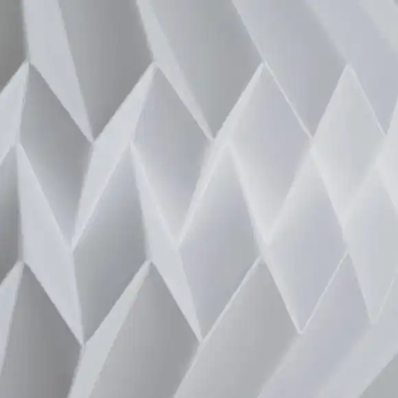 The Edited Life Pahal Origami Paper Pendant White 3 The Edited Life Pahal Origami Paper Pendant White - Image 3