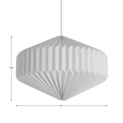 The Edited Life Origami Hexagon Paper Pendant Large -Dunelm Lights Sales 30796671 alt04