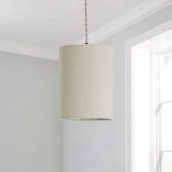 Dunelm Luna 15cm Cylinder Shade Natural -Dunelm Lights Sales 30796676 alt01