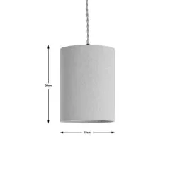 Dunelm Luna 15cm Cylinder Shade Natural -Dunelm Lights Sales 30796676 alt03
