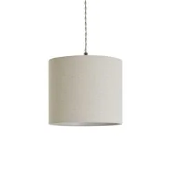 Dunelm Luna 20cm Drum Shade Natural -Dunelm Lights Sales 30796677 alt02