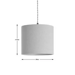 Dunelm Luna 20cm Drum Shade Natural -Dunelm Lights Sales 30796677 alt03