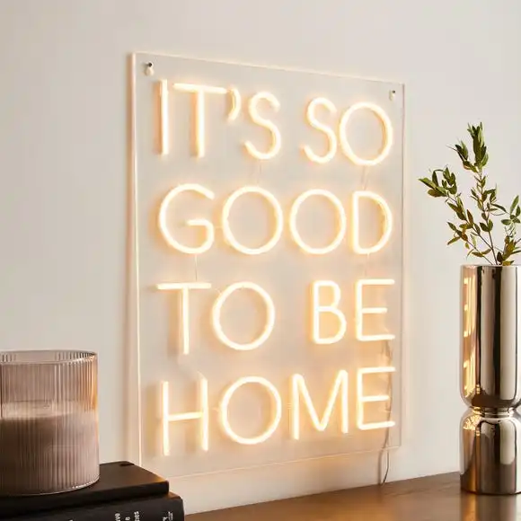 Dunelm Good To Be Home Neon Sign 1 Dunelm Good To Be Home Neon Sign