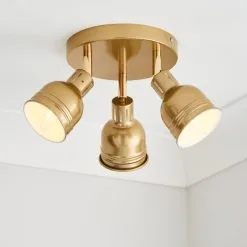 Dunelm Issac 3 Light Semi Flush Ceiling Fitting