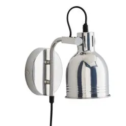 Dunelm Issac Chrome Effect Plug In Wall Light -Dunelm Lights Sales 30798622 alt04