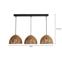 Dunelm Artisan Avery Natural 3 Light Diner Ceiling Fitting -Dunelm Lights Sales 30798643 alt05