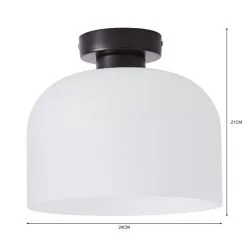 Dunelm Palazzo Frosted Flush Ceiling Fitting -Dunelm Lights Sales 30798677 alt05