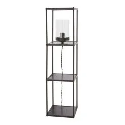 Dunelm Cole Midi Shelved Floor Lamp Black -Dunelm Lights Sales 30802423 alt04