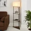 Dunelm Fulton Corner Shelved Floor Lamp Rustic Pine -Dunelm Lights Sales 30802424
