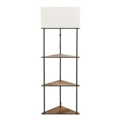 Dunelm Fulton Corner Shelved Floor Lamp Rustic Pine -Dunelm Lights Sales 30802424 alt04