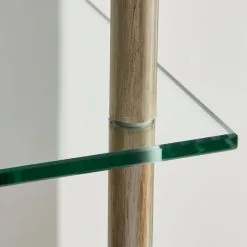 Dunelm Wendell Glass Shelved Floor Lamp -Dunelm Lights Sales 30802429 alt02