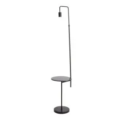 Dunelm Aubrey Exposed Bulb Floor Lamp With Table Black -Dunelm Lights Sales 30802433 alt04
