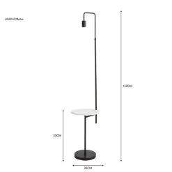 Dunelm Aubrey Exposed Bulb Floor Lamp With Table Black And Faux Marble 9 Dunelm Aubrey Exposed Bulb Floor Lamp With Table Black And Faux Marble -Dunelm Lights Sales 30802434 alt05