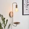 Dunelm Aubrey Exposed Bulb Shelf Wall Light -Dunelm Lights Sales 30802438