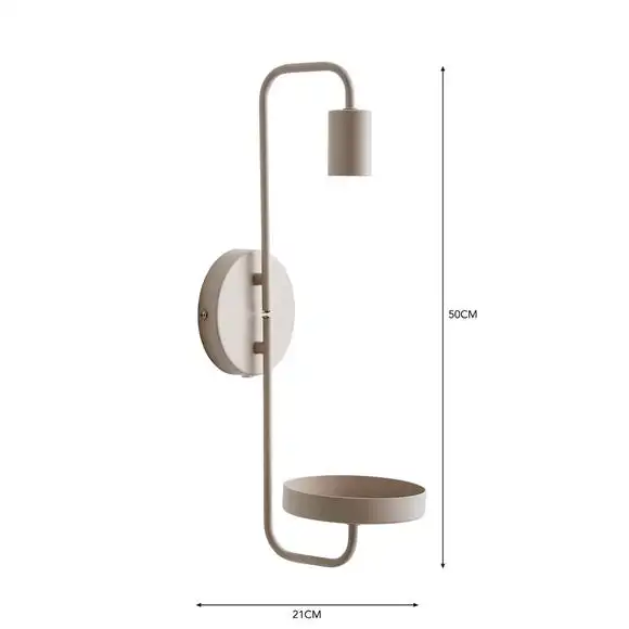 Dunelm Aubrey Exposed Bulb Shelf Wall Light 6 Dunelm Aubrey Exposed Bulb Shelf Wall Light - Image 6