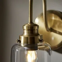 Natural History Museum Wall Light Clear And Brass -Dunelm Lights Sales 30803341 alt02