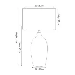 Pacific Lifestyle Abbie Table Lamp 7 Pacific Lifestyle Abbie Table Lamp -Dunelm Lights Sales 30803540 alt03
