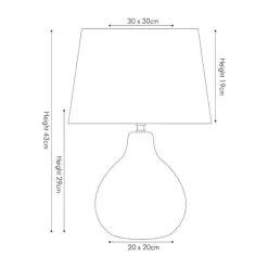 Pacific Lifestyle Rhea Table Lamp -Dunelm Lights Sales 30803542 alt04